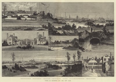 Vues de Leicester et du nouveau parc - Charles Auguste Loye